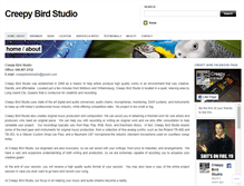 Tablet Screenshot of creepybird.com